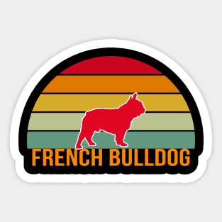 French Bulldog Vintage Silhouette Sticker